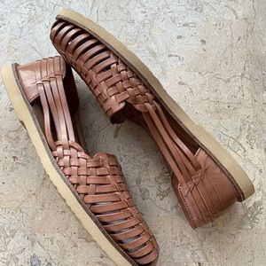 Sunsteps Venetian Handwoven Leather Huaraches Comfort Leather Size 10